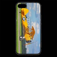 Coque iPhone 7 Premium Avio Biplan jaune