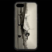 Coque iPhone 7 Premium Avion T6 noir et blanc