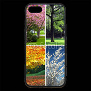 Coque iPhone 7 Premium Arbres 4 saisons