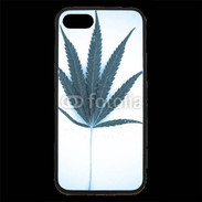 Coque iPhone 7 Premium Marijuana en bleu et blanc