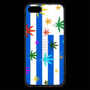 Coque iPhone 7 Premium Drapeau Uruguay cannabis