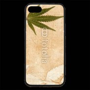 Coque iPhone 7 Premium Fond cannabis vintage
