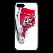 Coque iPhone 7 Premium Chaussure Converse rouge