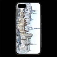Coque iPhone 7 Premium Vintage Paris en dessin 2
