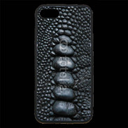 Coque iPhone 7 Premium Effet crocodile noir