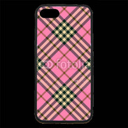 Coque iPhone 7 Premium Déco fashion rose et marron