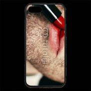Coque iPhone 7 Premium bouche homme rouge