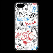 Coque iPhone 7 Premium Eléments de musique en dessin