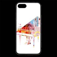 Coque iPhone 7 Premium Piano en dessin multicouleurs