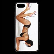 Coque iPhone 7 Premium Femme brune sexy avec talon aiguille