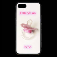 Coque iPhone 7 Premium J'attend un bébé PR