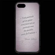 Coque iPhone 7 Premium Portrait Ame Rose Citation Oscar Wilde
