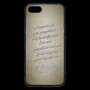 Coque iPhone 7 Premium Sympathiser Sepia Citation Oscar Wilde