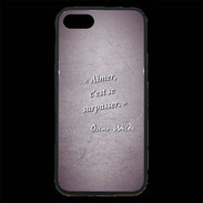 Coque iPhone 7 Premium Aimer Violet Citation Oscar Wilde