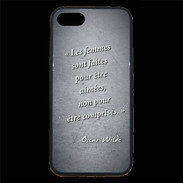 Coque iPhone 7 Premium Femmes comprises Noir Citation Oscar Wilde