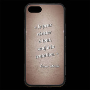 Coque iPhone 7 Premium Résister Rouge Citation Oscar Wilde