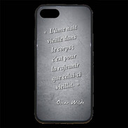 Coque iPhone 7 Premium Ame nait Noir Citation Oscar Wilde