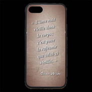 Coque iPhone 7 Premium Ame nait Rouge Citation Oscar Wilde