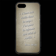 Coque iPhone 7 Premium Ame nait Sepia Citation Oscar Wilde