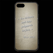 Coque iPhone 7 Premium Ami poignardée Sepia Citation Oscar Wilde
