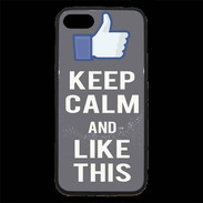 Coque iPhone 7 Premium Keep Calm Like This Gris