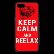 Coque iPhone 7 Premium Keep Calm Reelax Rouge