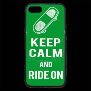 Coque iPhone 7 Premium Keep Calm Ride on Vert