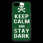 Coque iPhone 7 Premium Keep Calm Stay dark Vert