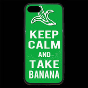 Coque iPhone 7 Premium Keep Calm Take Banana Vert
