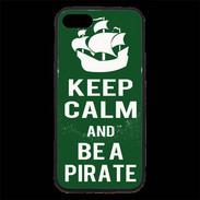 Coque iPhone 7 Premium Keep Calm Be a Pirate Vert