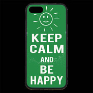 Coque iPhone 7 Premium Keep Calm Be Happy Vert