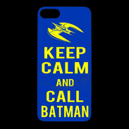 Coque iPhone 7 Premium Keep Calm Batman Bleu