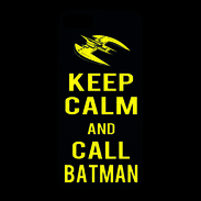Coque iPhone 7 Premium Keep Calm Call Batman Noir
