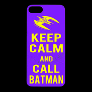 Coque iPhone 7 Premium Keep Calm Call Batman Violet