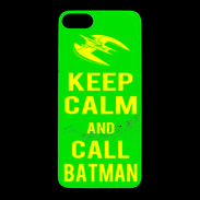 Coque iPhone 7 Premium Keep Calm Call Batman Vert
