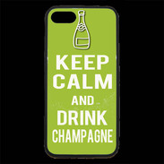 Coque iPhone 7 Premium Keep Calm Drink champagne Vert pomme