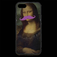 Coque iPhone 7 Premium Moustache Mona Lisa