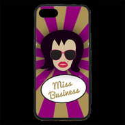 Coque iPhone 7 Premium Miss business Brune