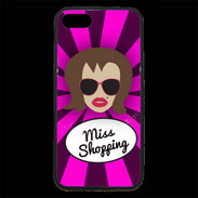 Coque iPhone 7 Premium Miss Shopping Chatain