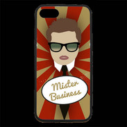 Coque iPhone 7 Premium Mister Business Chatain