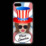 Coque iPhone 7 Premium Miss USA Chatain