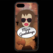 Coque iPhone 7 Premium Miss Guadeloupe Chatain