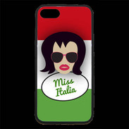 Coque iPhone 7 Premium Miss Italie Brune