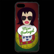 Coque iPhone 7 Premium Miss Portugal Brune