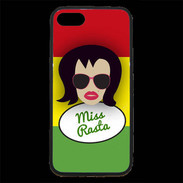 Coque iPhone 7 Premium Miss Rasta Brune