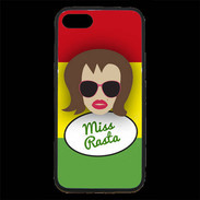 Coque iPhone 7 Premium Miss Rasta Chatain