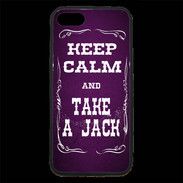 Coque iPhone 7 Premium Keep Calm and Take Jack Violet