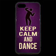 Coque iPhone 7 Premium Keep Calm and Dance Violet