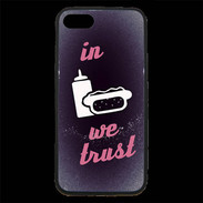 Coque iPhone 7 Premium In Junk We trust Rouge ZG