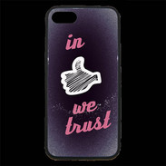 Coque iPhone 7 Premium In Like We trust Rouge ZG